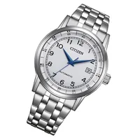 Citizen White Round Dial Analog Men's Watch NJ0210-56A, gallery detail view
