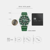 Citizen Green Round Dial Analog Men's Watch NY0121-09X, gallery detail view