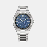Citizen Blue Round Dial Analog Men's Watch NJ0180-80L, dial front view