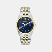 Citizen Blue Round Dial Analog Men's Watch BM7334-66L, dial front view