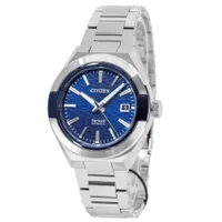Citizen Blue Round Dial Analog Men's Watch NA1037-53L, dial front view