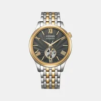 Citizen Grey Round Dial Analog Men's Watch NH9136-88H, dial front view