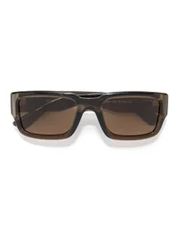 Opium Eyewear Sunglasses OP-10481 Vex in Brown / Brown (C03), front three-quarter view