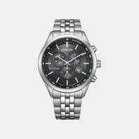 Citizen Black Round Dial Analog Men's Watch AT2570-56E, dial front view