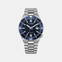 Citizen Blue Round Dial Analog Men's Watch NJ0230-59L, dial front view