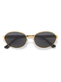 OPIUM Sunglasses OP-10477 in Grey / Gold (C04), rear three-quarter view