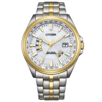 Citizen White Round Dial Analog Men's Watch CB0294-62A, dial front view