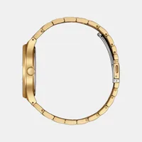 Citizen Gold Round Dial Analog Men's Watch BM7653-50Q, angled case view