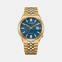 Citizen Blue Round Dial Analog Men's Watch NK0023-57L, dial front view