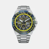Citizen Blue Round Dial Chronograph Men's Watch JY8125-54L, dial front view