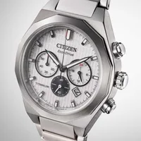 Citizen Silver Round Dial Chronograph Men's Watch CA4690-51A, gallery detail view