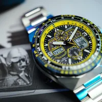 Citizen Blue Round Dial Chronograph Men's Watch JY8125-54L, gallery detail view