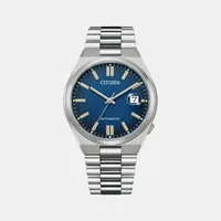 Citizen Blue Round Dial Analog Men's Watch NJ0151-88L, dial front view