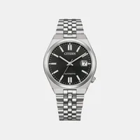 Citizen Black Round Dial Analog Men's Watch NK0030-51E, dial front view