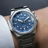 Citizen Blue Round Dial Analog Men's Watch NB6060-58L, gallery detail view