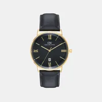 Daniel Wellington Black Dial Analog Men's Watch DW0DG1801, dial front view