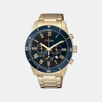 Citizen Blue Round Dial Chronograph Men's Watch AN8169-58L, dial front view