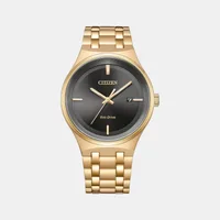 Citizen Black Round Dial Analog Men's Watch BM7653-50E, dial front view