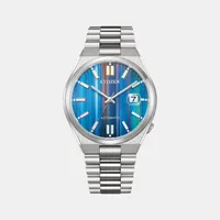 Citizen Black Round Dial Men's Watch NJ0151-53W, dial front view