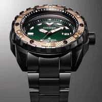 Citizen Green Round Dial Analog Men's Watch NB6008-82X, gallery detail view