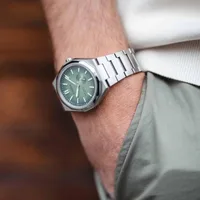 Citizen Green Round Dial Analog Men's Watch NK5020-58X, gallery detail view