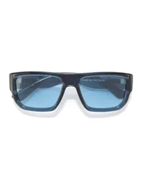 Opium Eyewear Sunglasses OP-10488 Evade in Blue / Blue (C04), front three-quarter view