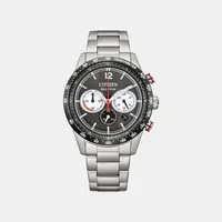 Citizen Foldover Clasp Round Dial Analog Men's Watch CA4714-55E, dial front view