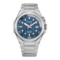 Citizen Blue Round Dial Analog Men's Watch NB6060-58L, dial front view