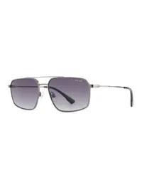 OPIUM Sunglasses OP-10489 in Grey / Gun Metal (C02), front three-quarter view