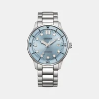 Citizen Blue Round Dial Analog Men's Watch NJ0191-83L, dial front view
