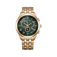 Citizen Green Round Dial Chronograph Men's Watch AT2603-59X, gallery detail view