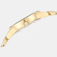 Citizen Black Round Dial Analog Women's Watch GA1052-55E, angled case view