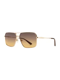 Opium Eyewear Sunglasses OP-10474 Zane in Gold / Brown (C01), side profile view