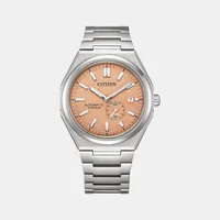 Citizen Black Round Dial Analog Men's Watch NJ0180-80Z, dial front view
