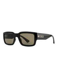 Opium Eyewear Sunglasses OP-10481 Vex in Black / Green (C01), side profile view