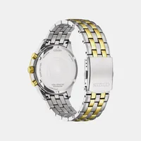 Citizen Stylish Grey Round Dial Chronograph Men's Watch AT2604-56H, gallery detail view