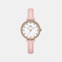 Daniel Wellington Mother Of Pearl Round Dial Analog Women's Watch DW0DL2501, front view