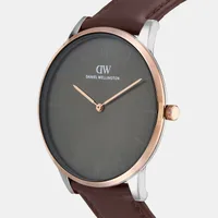 Daniel Wellington Grey Dial Analog Men's Watch DW0DG2000, angled view