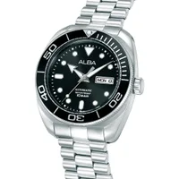 ALBA Black Dial Automatic Men's Sports Watch AL4825X1, side view