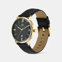 Daniel Wellington Black Dial Analog Men's Watch DW0DG1801, three-quarter view
