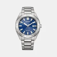 Citizen Blue Round Dial Analog Men's Watch BM7630-80L, dial front view