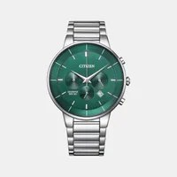 Citizen Green Round Dial Chronograph Men's Watch AN8220-52X, dial front view