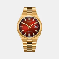 Citizen Red Round Dial Analog Men's Watch NJ0153-82X, dial front view