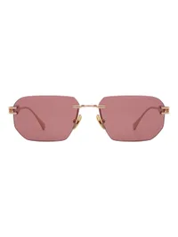 OPIUM Sunglasses OP-10506 in Pink / Gold (C02), front view