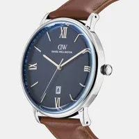 Daniel Wellington Blue Dial Analog Men's Watch DW0DG1800, angled view