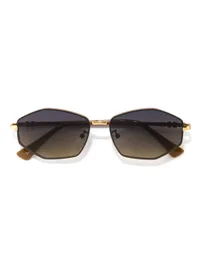 Opium Eyewear Sunglasses OP-13544 Yolo in Brown / Brown (C04), front three-quarter view