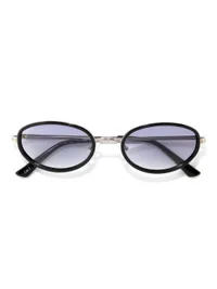 OPIUM Sunglasses OP-13536 in Blue / Gun (C01), rear three-quarter view