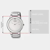 Citizen Stainless Steel Case And Bracelet With A White Round Dial Analog Men's Watch AU1060-51A, gallery detail view