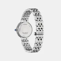 Citizen Black Round Dial Analog Women's Watch EM0990-81E, angled case view