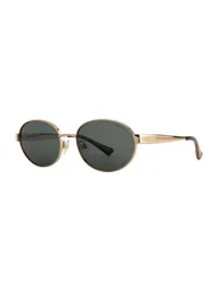 Opium Eyewear Sunglasses OP-10477 Torn in Gold / Green (C01), side profile view